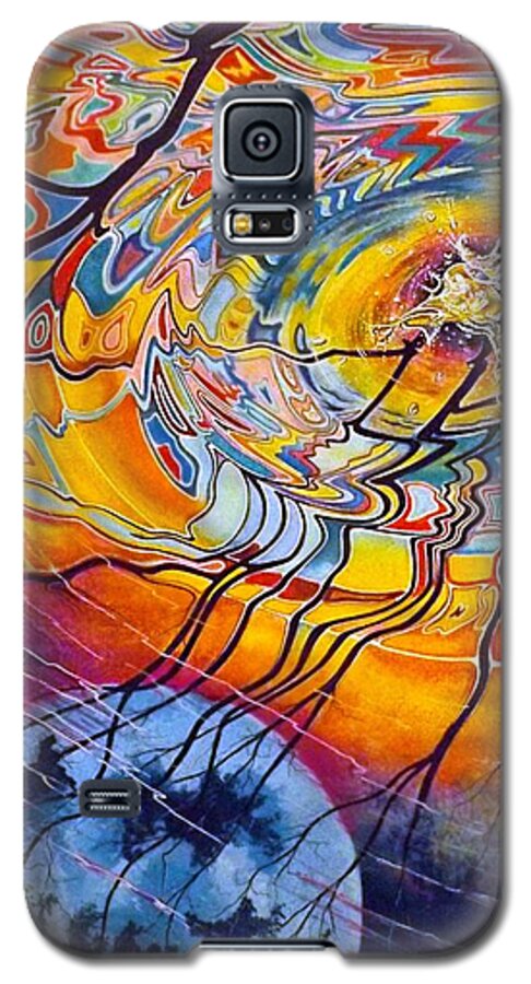 Drawing Galaxy S5 Case featuring the drawing Ripples by David Neace