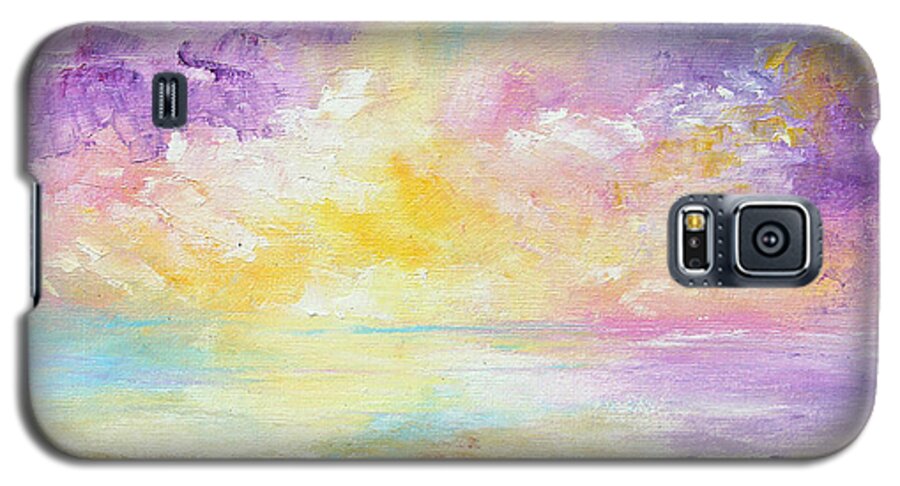 Sunrise Galaxy S5 Case featuring the painting Rising Joy by Meaghan Troup