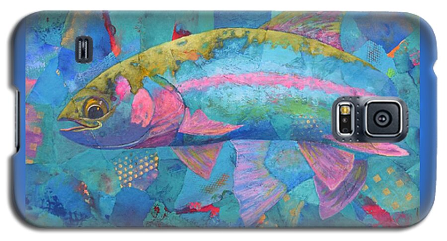 Fish Galaxy S5 Case featuring the painting River Bow by Nancy Jolley