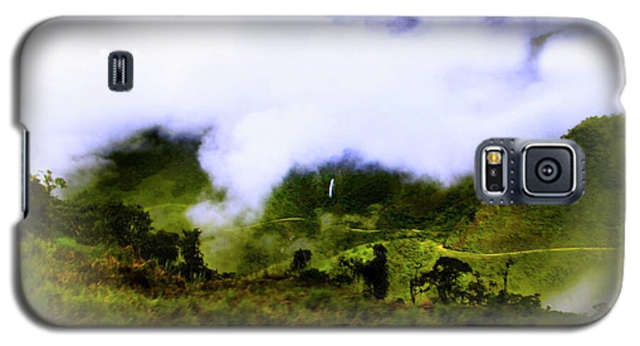 Road Galaxy S5 Case featuring the photograph Road Through The Andes by Al Bourassa