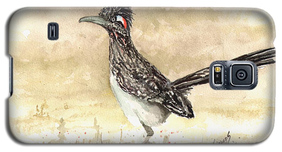 Roadrunner Galaxy S5 Case featuring the painting Roadrunner by Sam Sidders