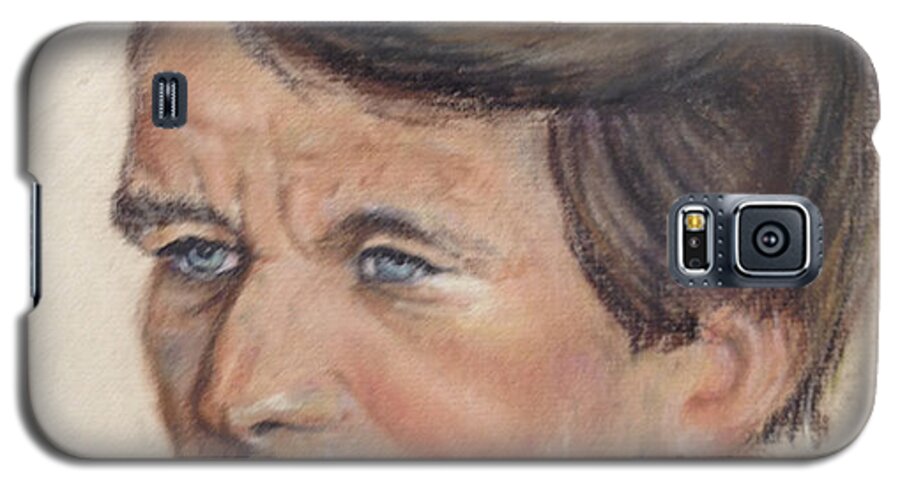 Portrait Galaxy S5 Case featuring the painting Robert Kennedy by Anthony Ross