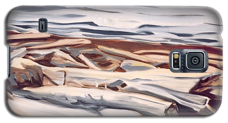 Seascapes Galaxy S5 Case featuring the painting Roberts Creek, Sunshine Coast, B.c. by Laara WilliamSen