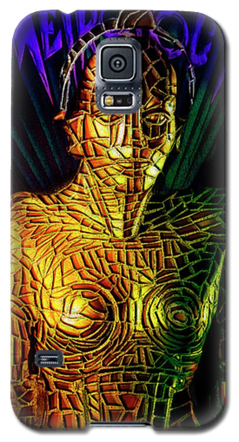 Metropolis Galaxy S5 Case featuring the digital art Robot of Metropolis by Michael Cleere