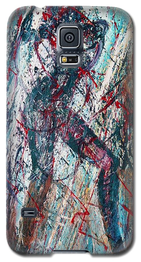 Beautiful Galaxy S5 Case featuring the painting Rock And Roll by Jarmo Korhonen aka Jarko