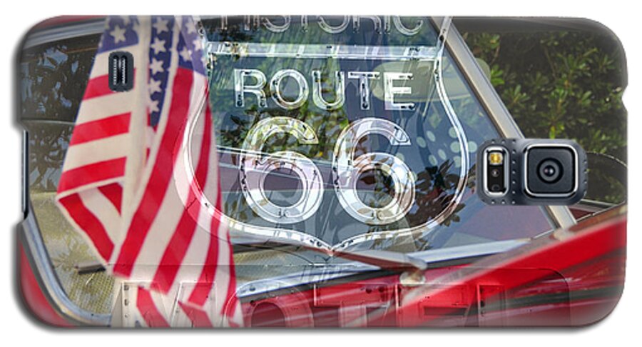 Route 66 Highway Galaxy S5 Case featuring the photograph Route 66 the American highway by David Lee Thompson