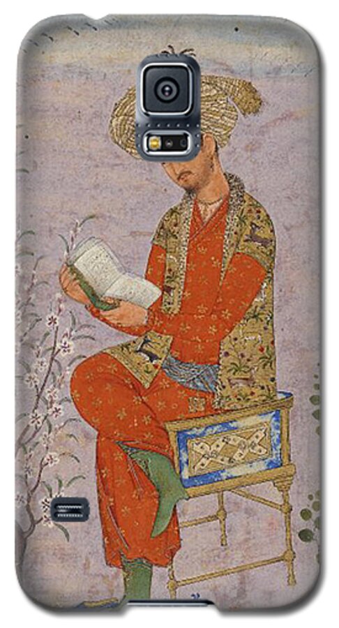 Babur Shah Galaxy S5 Case featuring the digital art Royal Reader by Asok Mukhopadhyay
