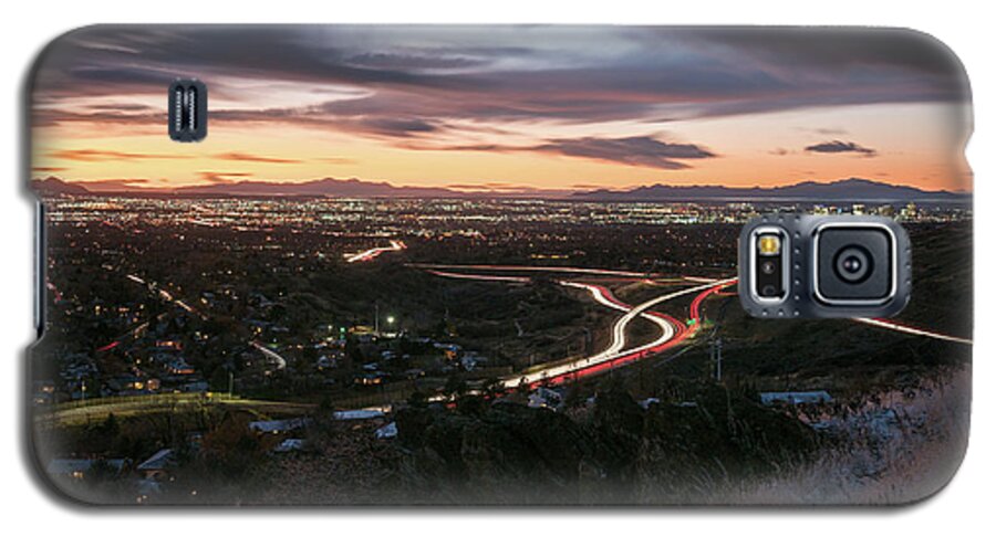 Salt Lake City Galaxy S5 Case featuring the photograph Rush Hour in Salt Lake City by James Udall
