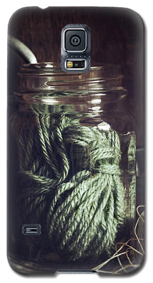 Jar Galaxy S5 Case featuring the photograph Rustic Green by Amy Weiss