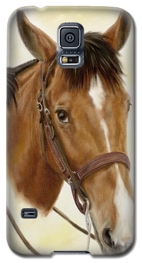 Horse Galaxy S5 Case featuring the painting Safe Passage by Cathy Cleveland