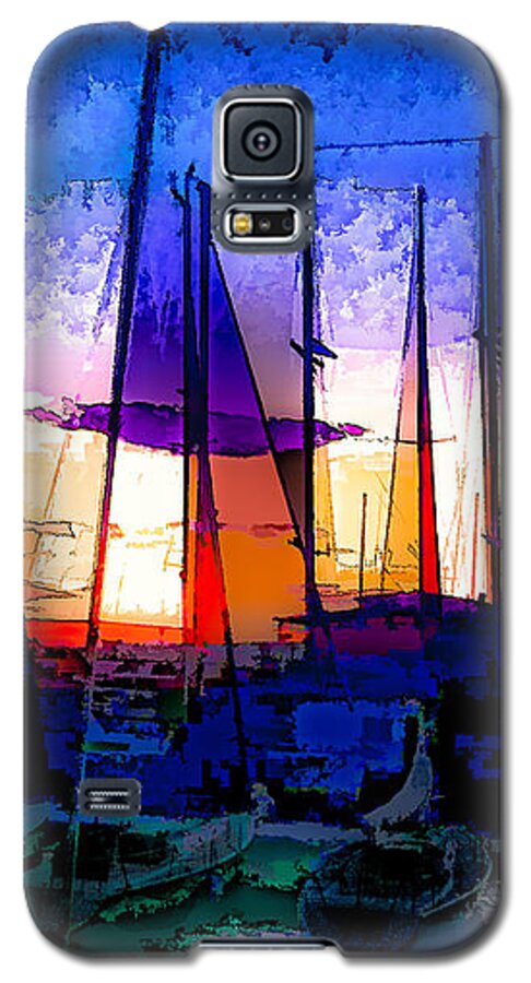Marina Galaxy S5 Case featuring the photograph Sailboats at Rest by Susan Eileen Evans