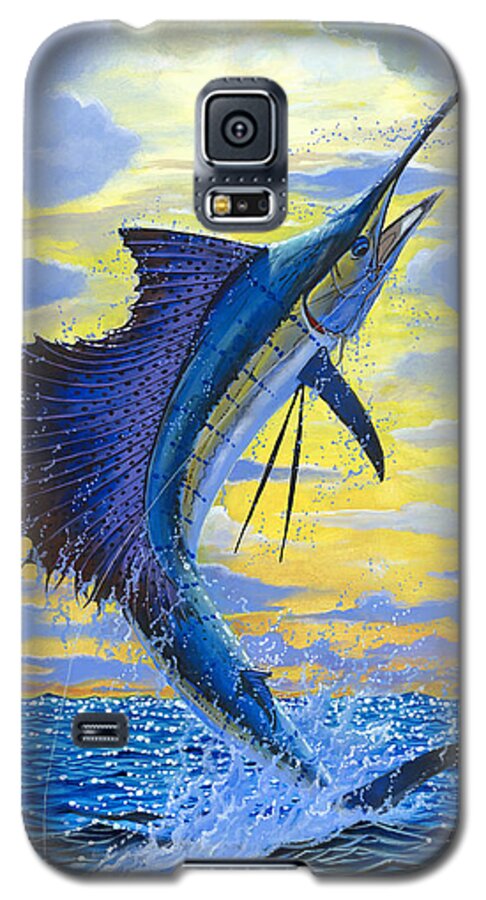 Sailfish Galaxy S5 Case featuring the painting Sailfish Point OFF00158 by Carey Chen
