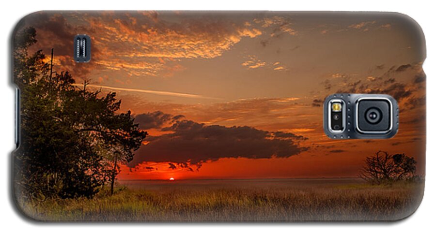 Landscape Galaxy S5 Case featuring the photograph Saint Simons Island Salt marsh twilight by Chris Bordeleau