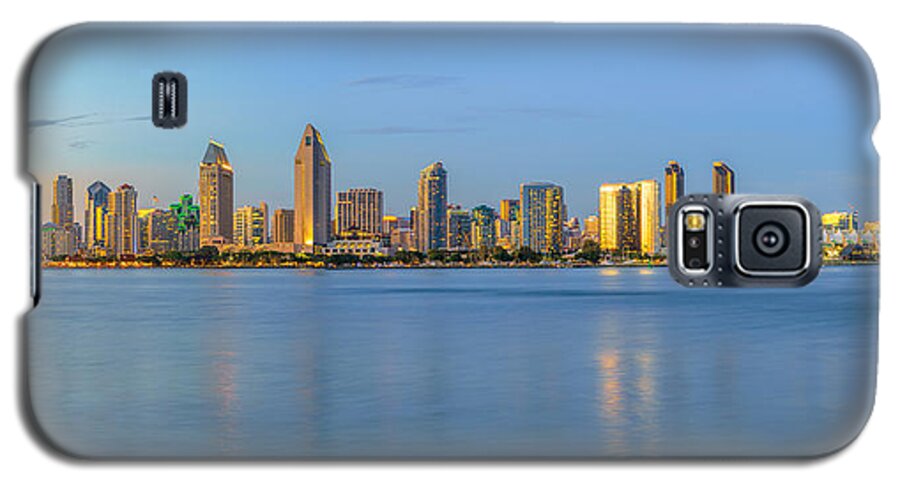 San Diego Galaxy S5 Case featuring the photograph San Diego Skyline at Dusk by James Udall