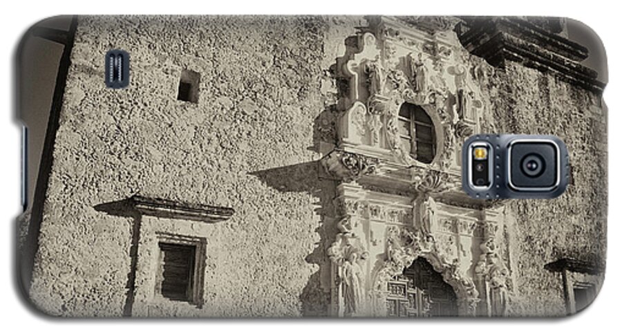 Texas Galaxy S5 Case featuring the photograph San Jose Mission - San Antonio by Stephen Stookey