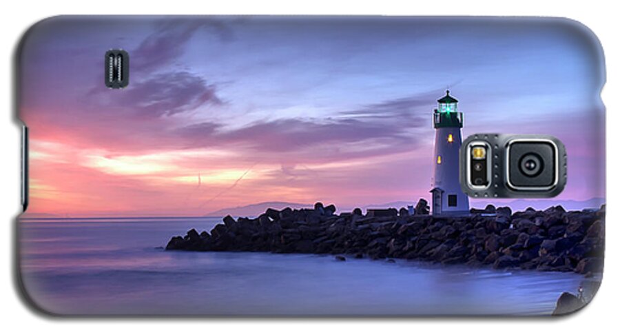 Santa Cruz Galaxy S5 Case featuring the photograph Santa Cruz Harbor Mouth Sunrise by Morgan Wright