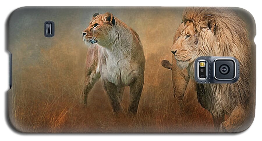 Lions Galaxy S5 Case featuring the photograph Savanna Lions by Brian Tarr