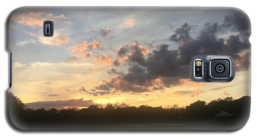 Sky Galaxy S5 Case featuring the photograph Scattered Sunset Clouds by Jason Nicholas