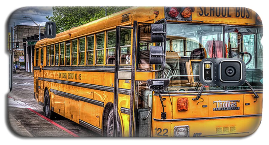 Seattle Galaxy S5 Case featuring the photograph School Bus by Spencer McDonald