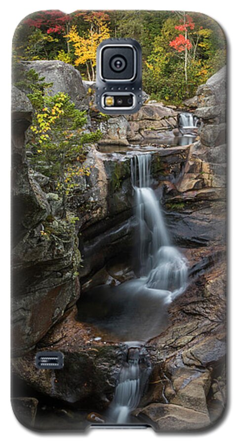Maine Galaxy S5 Case featuring the photograph Screw Auger Falls in Autumn by Colin Chase