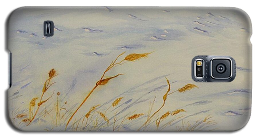 Snow Galaxy S5 Case featuring the painting Seasons Past by Peggy King