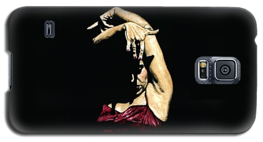 Flamenco Galaxy S5 Case featuring the painting Seclusion del Flamenco by Richard Young