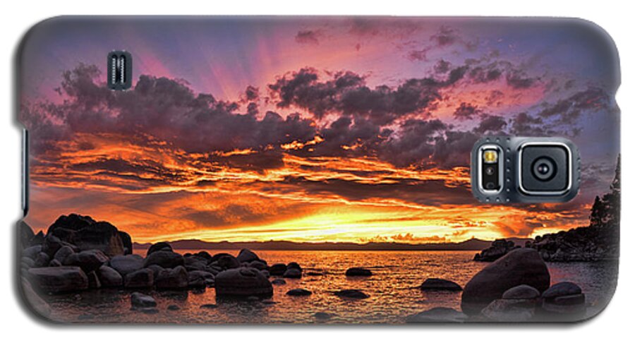 Sunset Galaxy S5 Case featuring the photograph Secret Cove Sunset by Martin Gollery