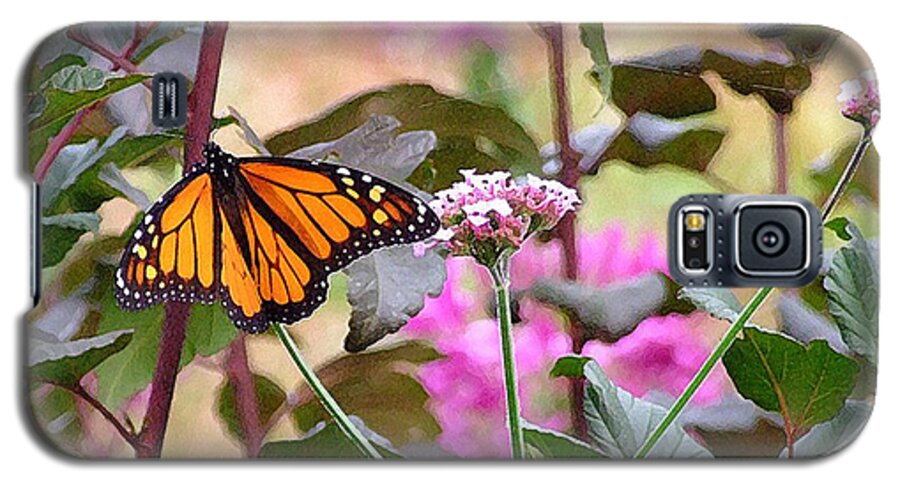 Monarch Butterfly Galaxy S5 Case featuring the photograph September Monarch by Janis Senungetuk