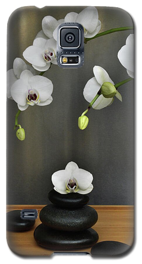 Orchid Galaxy S5 Case featuring the photograph Serene Orchid by Terence Davis