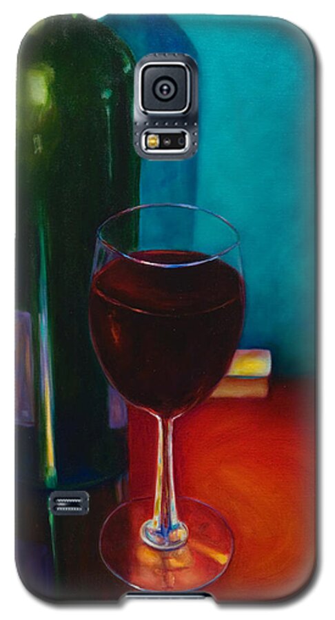 Wine Bottle Galaxy S5 Case featuring the painting Shannon's Red by Shannon Grissom