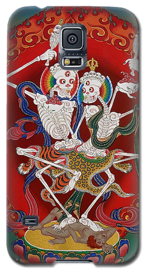  Galaxy S5 Case featuring the painting Shri Chittipati - Chokling Tersar by Sergey Noskov