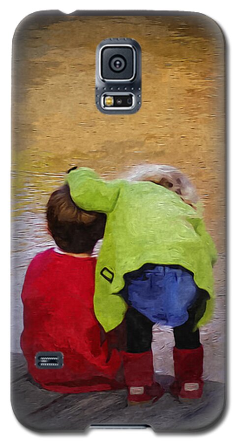2d Galaxy S5 Case featuring the digital art Sibling Love by Brian Wallace