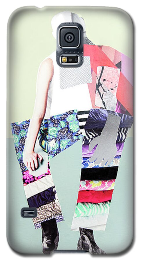Silhouette Galaxy S5 Case featuring the mixed media Silhouette by Elena Nosyreva