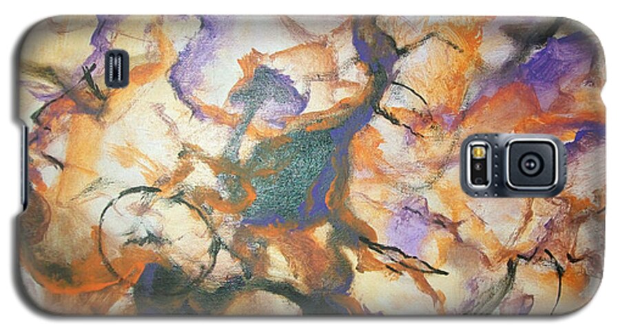 Art African American Galaxy S5 Case featuring the painting Sistaz by Raymond Doward