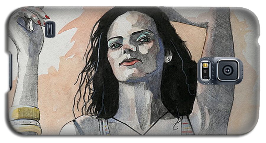 Female Galaxy S5 Case featuring the painting Sketch for Lucy by Ray Agius