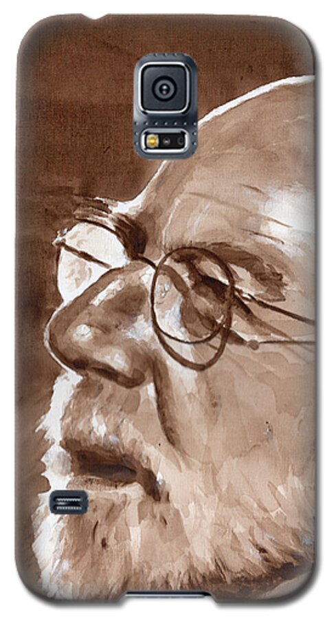 Portrait Galaxy S5 Case featuring the painting Sketch of Bill by John Neeve