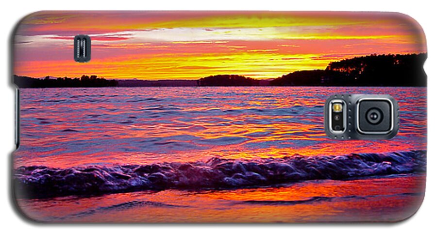 Smith Mountain Lake Sunset Galaxy S5 Case featuring the photograph Smith Mountain Lake Surreal Sunset by The James Roney Collection