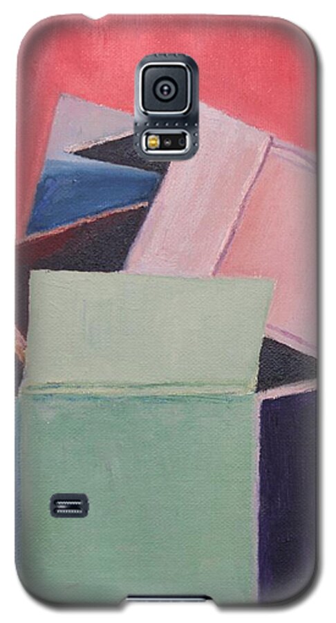 Boxes Galaxy S5 Case featuring the painting Soft Moments by Vera Smith