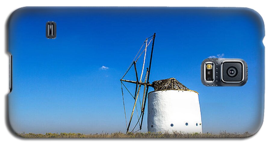 Windmill Galaxy S5 Case featuring the photograph Solitary Windmill by Marion McCristall