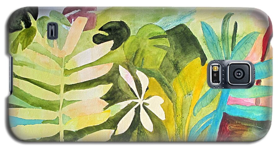 Watercolor Galaxy S5 Case featuring the painting Sometimes I Miss the Tropics by Sandy McIntire