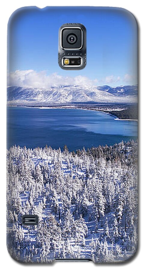 South Lake Tahoe Winter Galaxy S5 Case featuring the photograph South Tahoe Winter Aerial by Brad Scott by Brad Scott