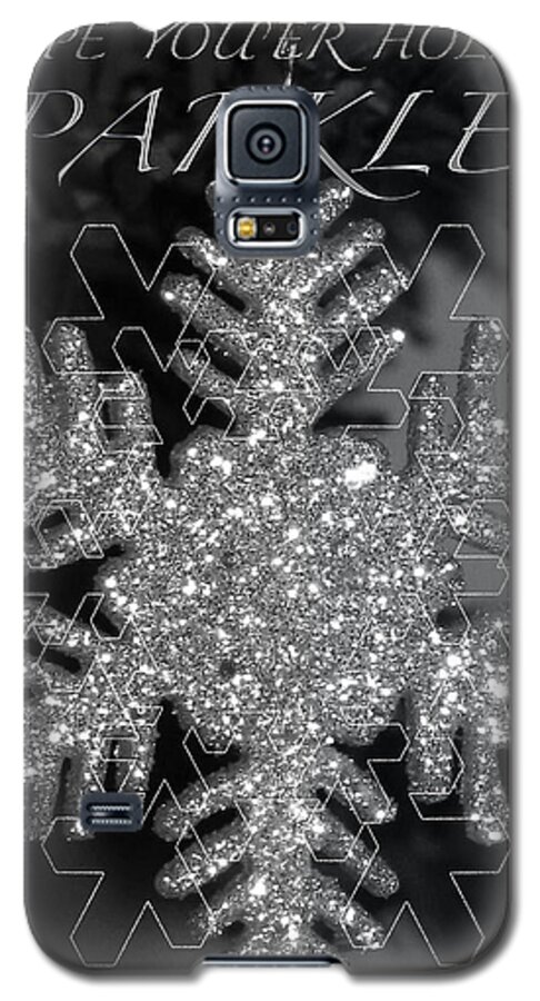 Sparkle Holiday Card Galaxy S5 Case featuring the photograph Sparkle Holiday Card by Debra   Vatalaro