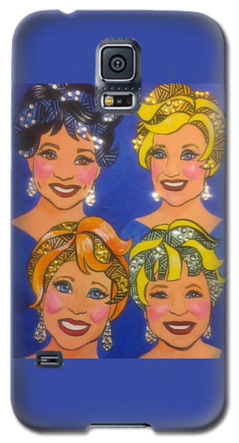 Music Galaxy S5 Case featuring the painting Sparkle by Marilyn Jacobson