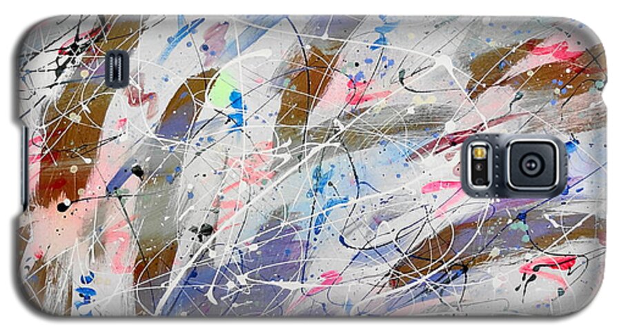 Abstract Galaxy S5 Case featuring the painting Spirits Dancing by Patrick Morgan