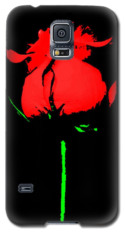 Rose Galaxy S5 Case featuring the painting Splash of Ink by Nathan Little