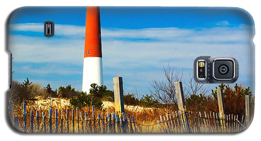 Barnegat Lighthouse Fence Ocean Landmark Jersey Galaxy S5 Case featuring the photograph Spring at Barnegat by Nick Zelinsky Jr