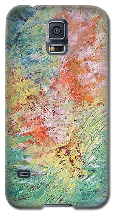 Abstract Galaxy S5 Case featuring the painting Spring Ecstasy by Nicolas Bouteneff