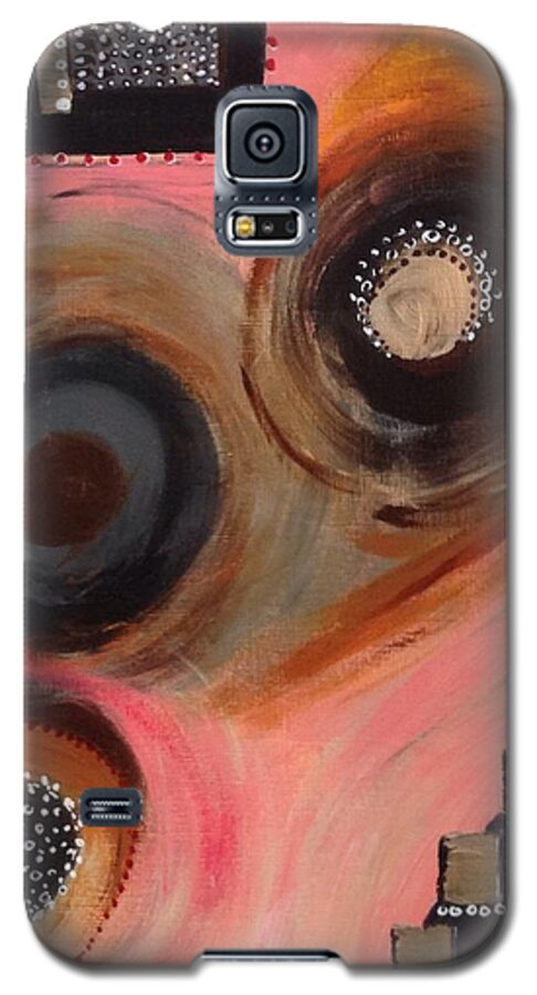 Abstract Painting Galaxy S5 Case featuring the painting Squiggles and Wiggles #8 by Suzzanna Frank