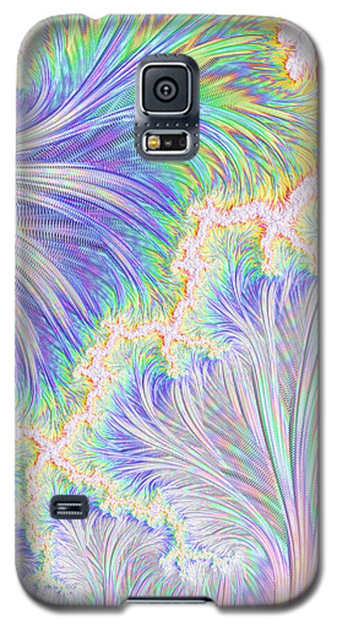 Abstract Galaxy S5 Case featuring the digital art Springtime Colors by Michele A Loftus