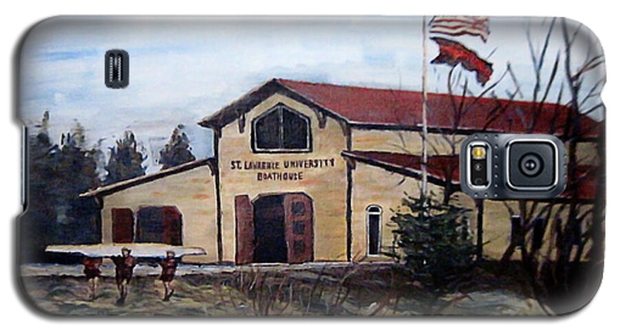 Crew Galaxy S5 Case featuring the painting St. Lawrence Boathouse by Denny Morreale